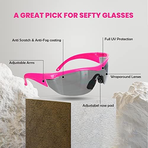משקפי בטיחות נווט בטיחות | משקפי בטיחות לנשים | משקפי בטיחות עם נווט | זכוכית נגד סקרט
